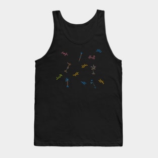 Neurons and Neurotransmitters Rainbow Tank Top